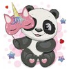 Diamond Dotz Diamond Painting Panda with Mask