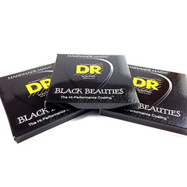 DR Guitar Strings Electric K3 Black Beauties High Performance 3 Packs 11-50
