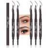 5 Pcs Ultimate Eyebrow Retractable Definer Pencils,Dual-Sided Natural Soft Textured