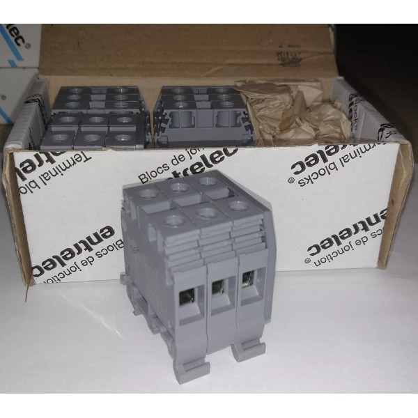 ABB 011532924, ABB, Mb10/10.L3 Gray Distribution Terminal Blocks, 65 A