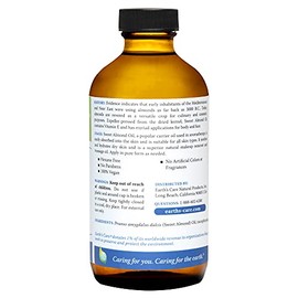 Earth's Care Sweet Almond Oil 100% Pure and Natural, 8 OZ by Earth's Care