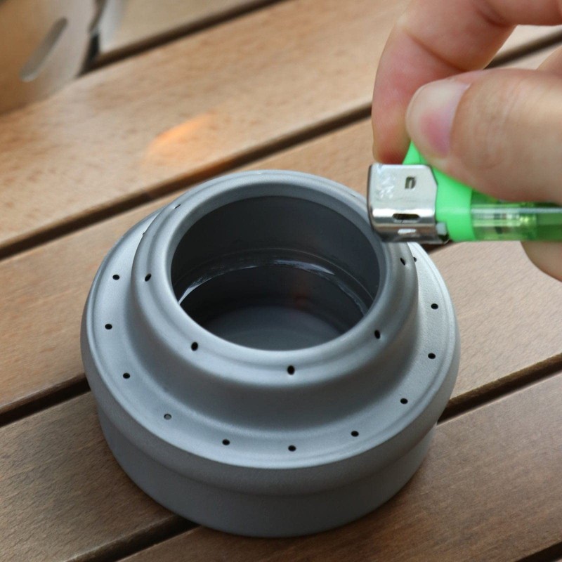 SILVERANT Titanium Ultralight Alcohol/Multifuel Stove - For Camping, Backpacking, &
