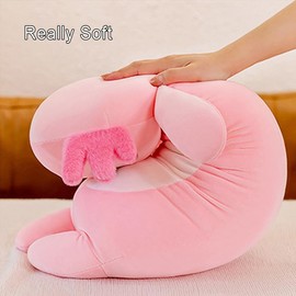 Kekeso Long Axolotl Plush Pillow, Pink Axolotl Stuffed Animal for Girls and Boys Salamander Plush Toy Gift for Christmas (Pink, 65cm/25.59inch)