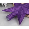 YYCRAFT Glitter Star Tree Topper Christmas Decoration-8 Inch,Purple