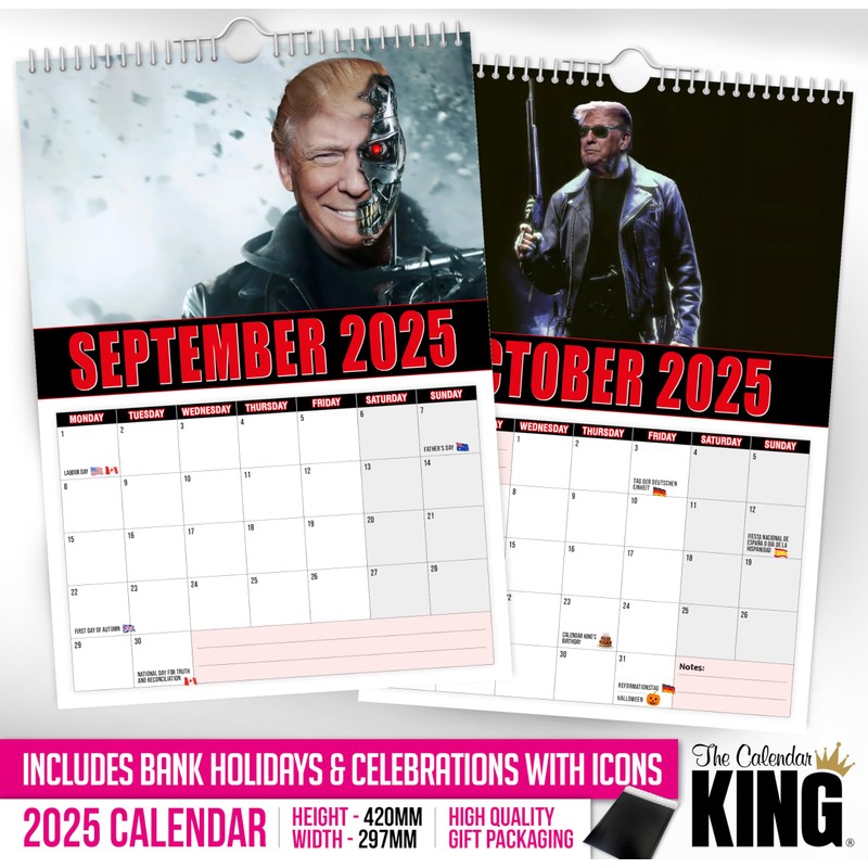 The Calendar King // The Trumpinator - 2025 Wall Calendar