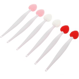 Hohopeti Exfoliante Labial de Silicona 6piezas Diseño Ergonómico y Ligero para Limpiar Labios Resecos y Depurar Nariz con Delicadeza