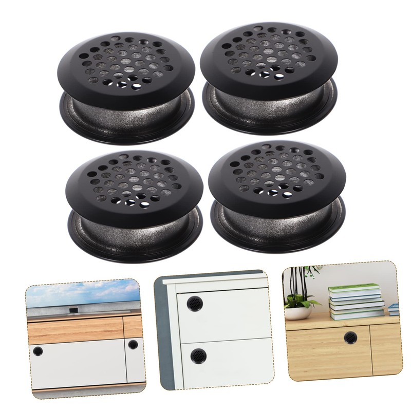 Operitacx 8 Pcs Round Cabinet Ventilation Air Vent Holes for