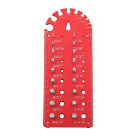 waltyotur Nut and Bolt Gauge SAE and Metric Gauge 18 Hole