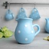 City to Cottage® - Keramik Milchkännchen | Hellblau und Weiß