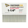 1-1/4" SLIGHT HEAD BRAD NAILS 18GA GALV 5,000ct | AY15