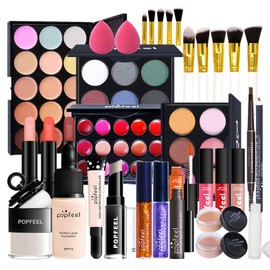 CHSEEA Make-up gift set, cosmetics set, make-up palettes, make-up case, make-up for face, eyes and lips