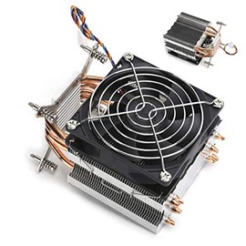Ventilador de Refrigeración de CPU, Ventilador de Refrigeración del Disipador de Calor del Enfriador de CPU para LGA2011 1366 1150 1151 1155 1156 Suministros de Computadora