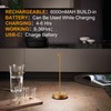SAKRINGT 2 Pack Cordless Table Lamps Rechargeable, 6000mAh Battery Operated