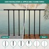 Deck Railings Metal Porch Railing Guard Rail Kit with Balusters