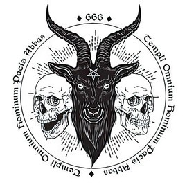 Sevendosong 6 Sheets Temporary Tattoos black goat scary sketch art baphomet beast dark demon devil esoteric evil gothic graphic Temporary tattoo Neck Arm Chest Water-Proof Body Art