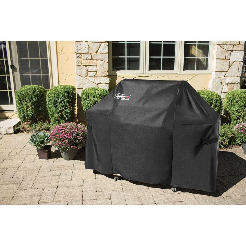 Weber Grill Cover with Storage Bag For Genesis Gas Grills,