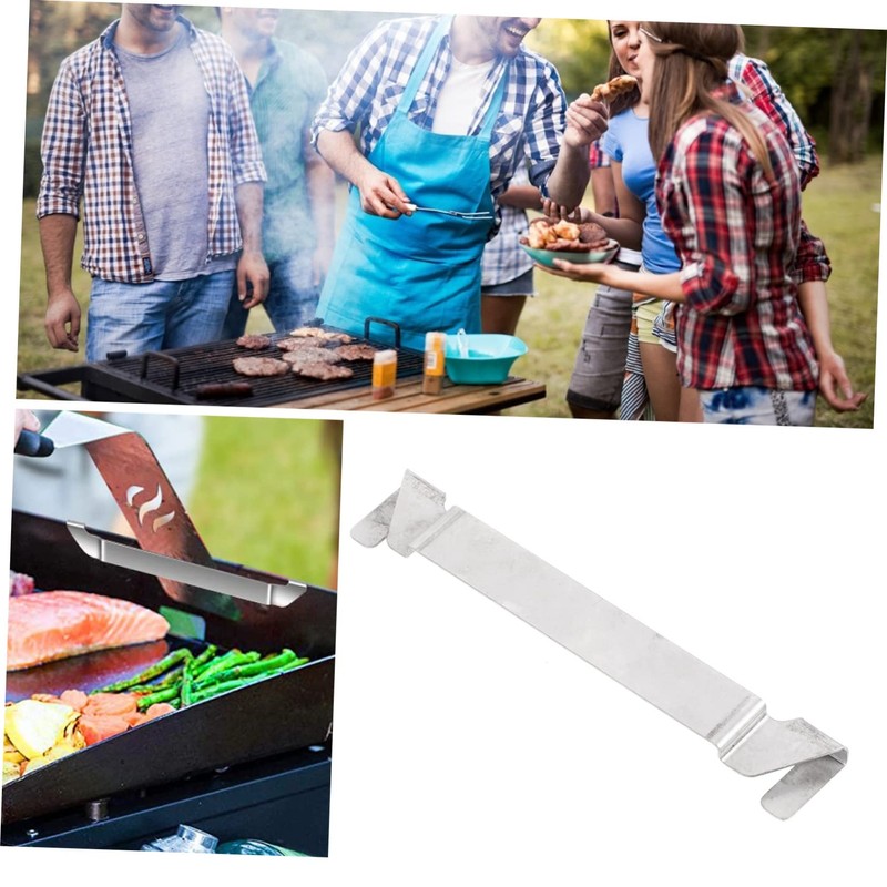 Totority Stainless Steel Barbecue Tool Holder Durable Spatula Rack for