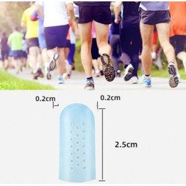 10 piezas – Protector de dedos de gel transpirable, ideal para amortiguar los dedos y proporcionar alivio del dolor de callos, ampollas, uñas perdidas o encarnadas para mujeres y hombres..