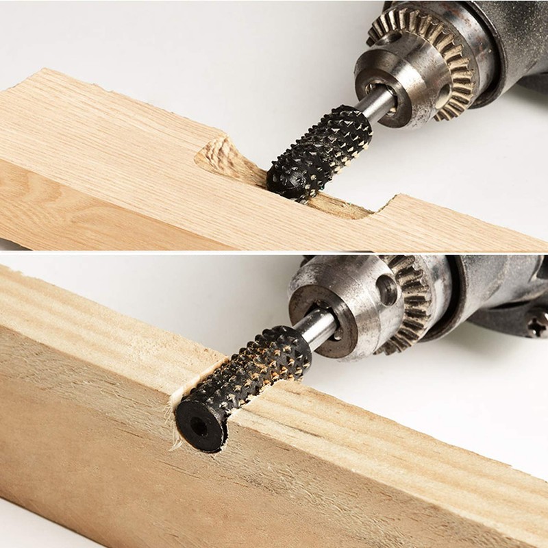 JIUWU 10pcs Black 6.35mm Shank Twist Drill Bits Metal Drill