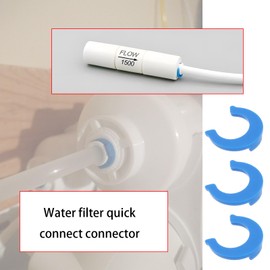 VGOL 100pcs 1/4 inch Plastic Locking Clips Locking Quick Connect Fittings Water Purification and Beverage Systems for RO Water Filter System