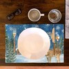 Christmas Snowflake Deer Placemats Set of 4 Christmas Dining Place