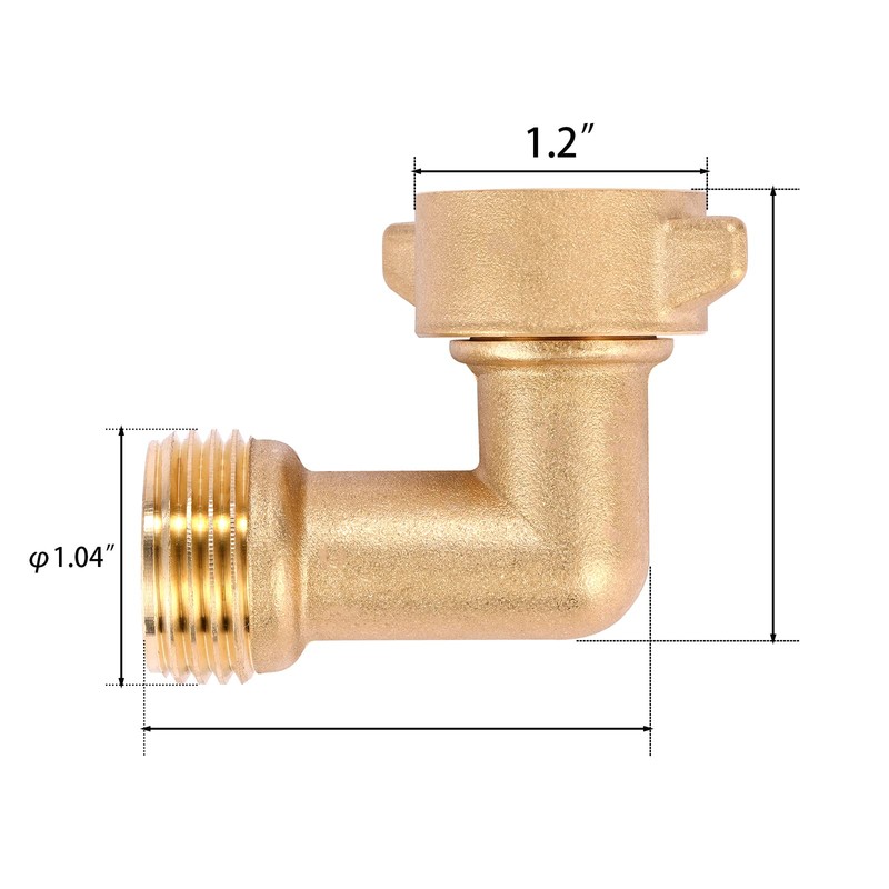 Sanpaint Sanpaint 2 Pack Garden Hose Elbow Connector 90 Degree,