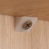 30Pcs L Shape Drawer Bottom Supports Plastic Back Wall Connector