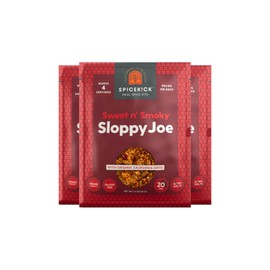 Spicekick Sloppy Joe Seasoning (4 pack) | No added sugar, gluten free, dairy free, vegan friendly, paleo