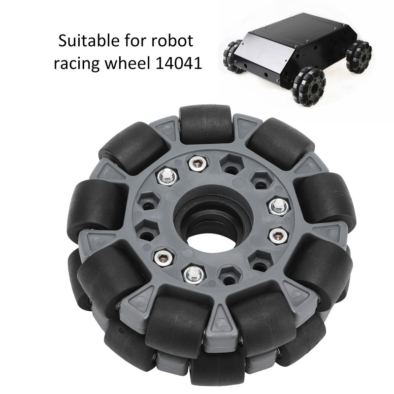 100mm Durable Nylon Rubber Bearing Rollers Omni Wheels for Robot