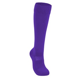 Purple Softball Socks for Youth Girls Knee High Softball Baseball Soccer Socks Athletic Socks Purple S