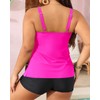 Yonique Women's Plus Size Tankini Swimsuits with Shorts Two Piece