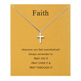 Baydurcan Cross Necklace for Women Confirmation Gifts for Teenagers Faith Christian Gifts for Women