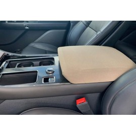 Auto Console Covers- Fits The Lincoln Aviator 2020-2024 Center Console Armrest Cover Waterproof Neoprene Fabric-Tan