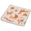 JOCOMOMOLA 62434 Animal Gauze Pile Mini Towel, Orange, Hokomora, Dogs,