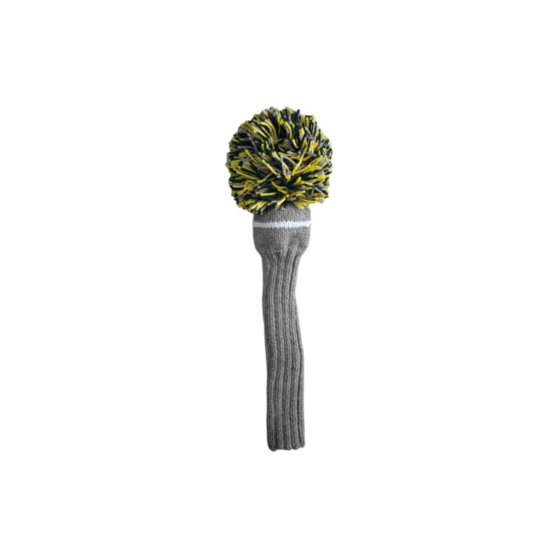 Jan Craig Handmade Driver Headcover 460cc Silver/Aspengreen/Yellow