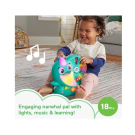 djhaimz Alphabet Narwhal Toddler Interactive Light Music Educational Games Baby Play Toy