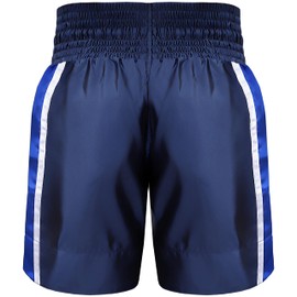 MUAY THAI BOXING KICK BOXING SHORTS BLUE, LARGE (X-Small)