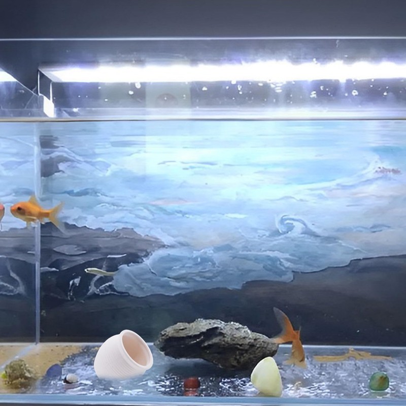 PENCK Aquarium Ceramic Jar Ornaments, Cute Betta Hideout Caves Fish