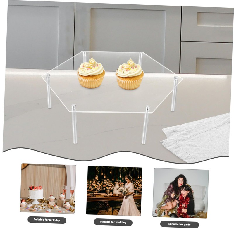 LABRIMP 1 Set Cupcake Display Stand Elegant Dessert Riser for