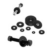 Pack of 50 Flat Washers M6 Black Flat Washers Stainless