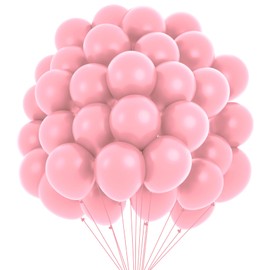 Balloons Pink Balloons Pack of 60 Helium Balloons Pastel Birthday Girls Balloons Garland for Birthday Decoration Rose, Wedding Decoration, Party Decoration, Baby Shower, Birthday Decoration Pink