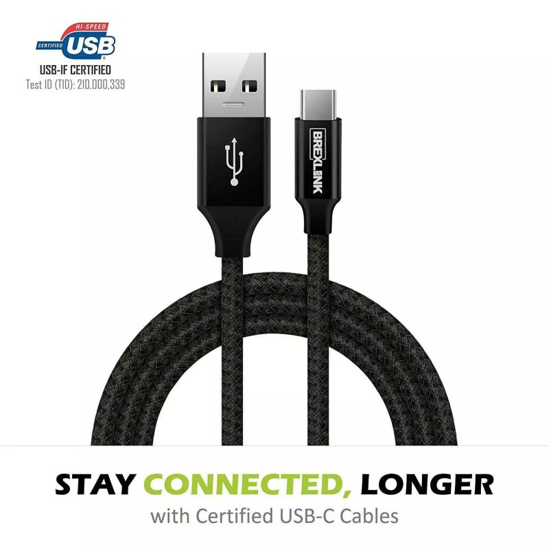 Brexlink USB C To USB A Charge/Sync Cable - Black