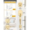EHOMEWARE 1 Pack Gold Entry Door Handles, Front Door Knobs
