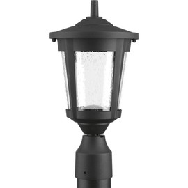 Progress Lighting P6430-3130K9 Contemporary/Soft 1-9W Led Post Lantern, Black