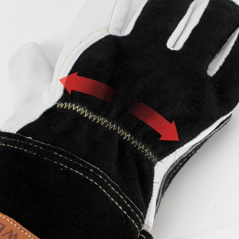 YESWELDER Premium Goatskin TIG Welding Gloves | Top Grain Leather