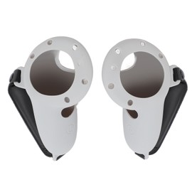 VR Controller Grips Cover Soft Silicone Controller Protector with Adjustable Strap for Meta Quest 3 Gray