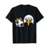 Eagle Soccer Football Cartoon Character T-Shirt