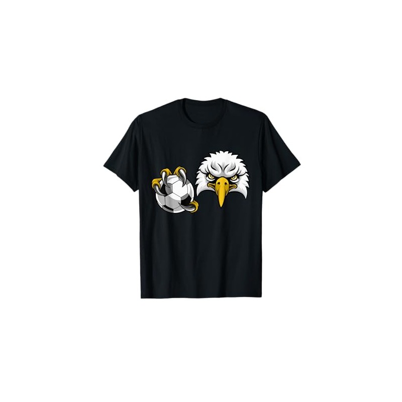 Eagle Soccer Football Cartoon Character T-Shirt