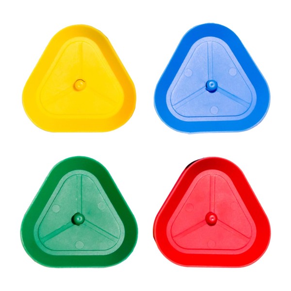 DVOFU 4Pieces Playing Card Holder Plastic Triangle Standing Card Games