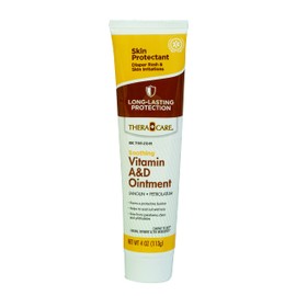 Thera|Care Vitamin A&D Ointment | Lanolin • Petrolatum | Long-lasting | Soothing Relief | 4 oz